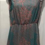 Hello Miss  Turquoise and Orange Dress Size M Photo 1