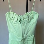 House Of CB S D-DD 'Nathalia' Pistachio Satin Midi Dress NWOT Photo 9