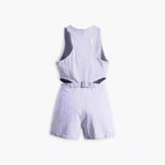 Levi's NWT Levi’s Rydon Cutout Romper Cotton/Hemp, Size Large in Dusty Persian Photo 5