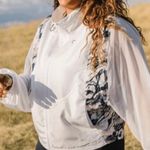 Zyia White Marble Mesh Jacket and Shoulder Bag Size XS. Photo 0