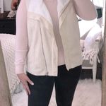 Skies Are Blue  size medium ivory faux suede vest Photo 0