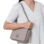 Tory Burch | Britten Large Grey Adjustable Shoulder Bag Photo 1