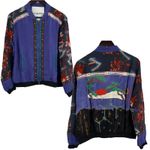 Desigual Lightweight Bomber Jacket US Large‎  Embroidered "Yhan" New Photo 0