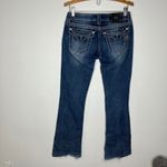 Miss Me  boot cut jeans women's size 28 distressed western cowgirl bling Photo 6