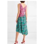 Saloni Aggie Silk Aymetrical Midi Dress size 6 Red Photo 2