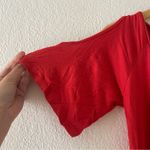 The Vanity Room  Red Cold Shoulder Dress Photo 5