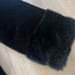 Hudson’s Detroit  Black Faux Fur Coat | Vintage Long Overcoat | Made in England S Photo 8