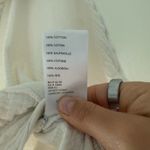 Urban Outfitters  Blouse Top Womens Small Cropped White Wrap Short Sleeve Photo 5