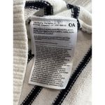 Cut Tag‎ Ivory/Black Striped 1/4 Zip Sweater Collared Neck Long Sl See Measure Black Size undefined Photo 4