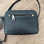 Rebecca Minkoff  black pebbled leather zipper crossbody bag Photo 1