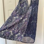 Victoria's Secret Victoria’s Secret Deep V Satin Lace Paisley Print Slip Dress Intimates Sz Medium Photo 12