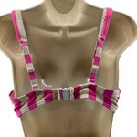 Figleaves Pink/White Striped Corsica Underwire Crop Bikini Top 34E Pink Size undefined Photo 4
