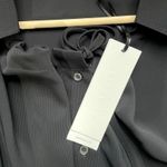 NWT Lattelier Long Sleeve Button Front Tie Front Oversized Fit Blouse Size XL Photo 1