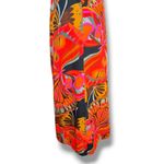 Vintage 60s Liberty House Hawaiian Maxi Dress Butterfly Print Psychedelic Orange Size XS Photo 4