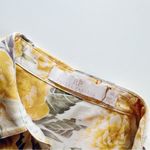 Rachel Parcell NEW  Sleeveless Floral Midi Shirt Dress Ivory Yellow Photo 14