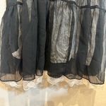 ALLOY Black and Cream Lace Trim Spaghetti Strap Dress Photo 4