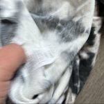 Elan  Monochrome Tie-Dye cold shoulder Hoodie Photo 5