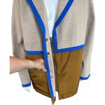 Peace Love World Mixed Media Coat Tumeric Medium Zipper Tweed NWOT Winter Photo 5