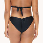 PQ SWIM High Cut Full Bikini Bottom Midnight NWT Medium Black Photo 0