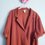 Ava & Viv  Rust Short Sleeve Jumpsuit Photo 6