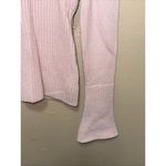 White House | Black Market  Pink Knit Funnel Neck‎ Long Sleeve Fitted Sweater Photo 2