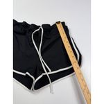 Athleta  Running Shorts White‎ Trim Athletic Gym Activewear Black Size M Photo 1