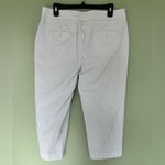 Talbots Talbot’s Heritage Dress Pant Trouser White Pinstripe Size 14 Office Formal NWOT Photo 1