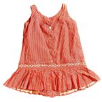 Handmade Vtg 50s Red Gingham Daisy Chain Mini Dress Swimsuit Playsuit Romper Bloomers M/L Photo 1