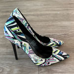 Madden Girl Abstract Pumps Purple, Green, Blue & Black, Size 5 Photo 0