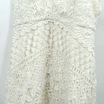 ASTR  the label size Medium white crochet lace mini dress‎ sleeveless zip back Photo 0
