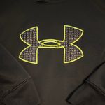 Under Armour  Black Hoodie with Neon Green Logo Photo 1