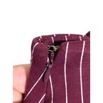 Free People Bell Bottom Flare Mari Pants 0 Winterberry Striped Boho Hippie Rave Photo 4