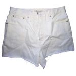 Madewell ‎ the momjean short white jeans shorts size 30 Photo 0