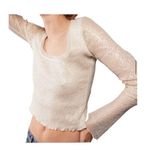 Free People NWT Intimately Late Night Disco Layering Top Snowing Size Medium Photo 0