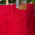 Lands' End  NWT Red Corduroy Mid Rise Straight Fit Size 18W Photo 7