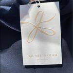 Gal Meets Glam NWT Celine One Shoulder Dress in Navy Size 00 Photo 6