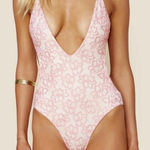Blue Life  Lace One Piece Bathing Suit Pink Photo 0