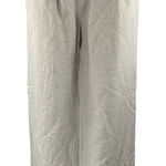 Ann Taylor LOFT Women's White Linen Pleated High Waist Palazzo Wide Leg Trousers Pants Sz 4 Photo 0