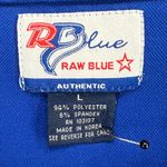 Vintage Raw Blue Jersey Dress L Blue New York Lace Sleeves Sporty Y2K Streetwear Size L Photo 10