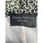 Dress Forum  Women's Gray Leopard Print Ruffled Mini A-Line Bubble Skort Skirt M Photo 2