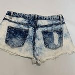 Forever 21  Acid Wash Distressed Denim Short Photo 2