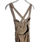 Reformation Autumn Linen Jumpsuit Size 0 Mushroom Brown Wide Leg One Piece Photo 7
