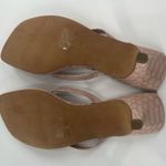 Steve Madden Steven Madden Tavin Embossed Snakeskin Square Toe Kitten Heel Sandals Sz 6.5 Photo 4