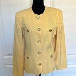 Norton Mcnaughton  Yellow and Gold Button up Blazer Photo 0