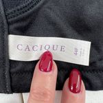 Cacique  44F Bra Intuitionfull Coverage Balconette Lightly Lined Black Underwired Photo 12