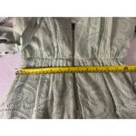 Alice + Olivia  Sage Green Ruffle Maxi Dress V Neck Tie Waist Size 2 Photo 8