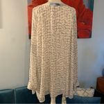 Calvin Klein  Long Sleeve Blouse Gray Blue White Print Button Down Size 2X Photo 4