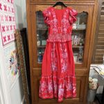 Farm Rio  Shell Garden red multicolor Maxi Dress Size Small Photo 6