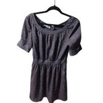 BCBGeneration  Dress Womens 4 Brown Red White Polka Dot Short Sleeve Party Career Photo 1