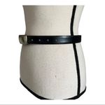 Coach Vintage 90s Black French Calf Skin Solid Brass Leather Belt Size S Photo 4